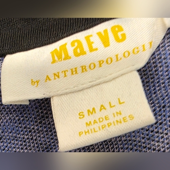 Maeve by Anthropology Jumpsuit Small Long Leg Purple And Black - Picture 12 of 14